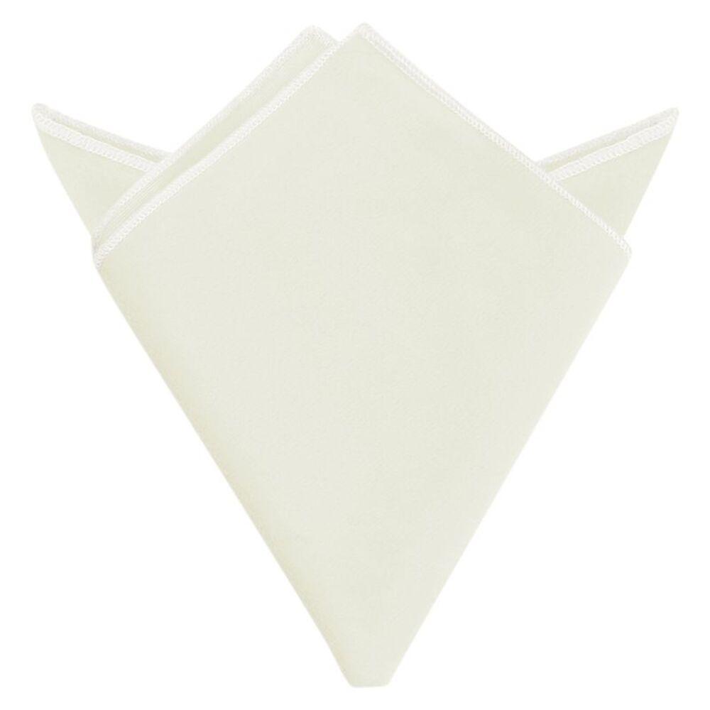 Velvet Self Fold Solid Color Pocket Square for Suit Formal Beige